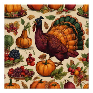  Thanksgiving Turkije Perfect Poster