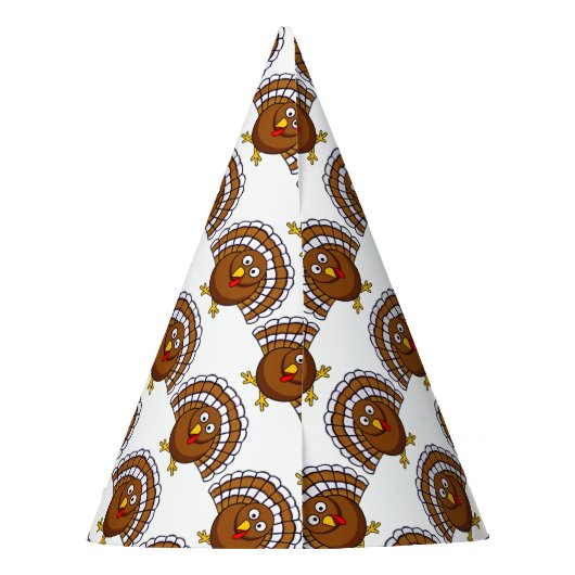 Thanksgiving Turkije Petten Feesthoedjes (Achterkant)