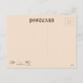 Thanksgiving, Turkije, Pilgrim Girl Feestdagenkaart (Achterkant)