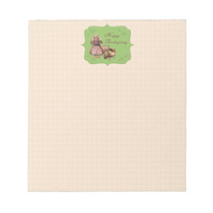  Thanksgiving, Turkije, Pilgrim Girl Notitieblok