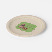  Thanksgiving, Turkije, Pilgrim Girl Papieren Bordje (Gekanteld)