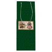  Thanksgiving, Turkije, Pilgrim Girl Wijn Cadeautas (Voorkant)