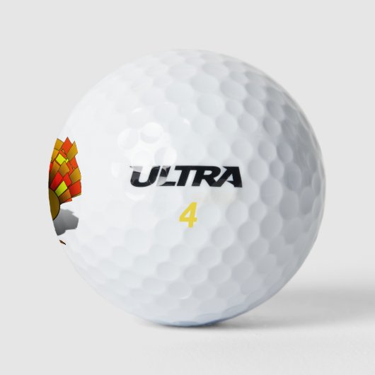 Thanksgiving Turkije Pilgrim Golfballen (Logo)