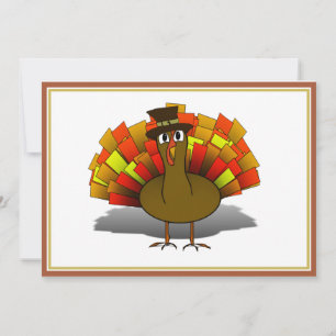 Thanksgiving Turkije Pilgrim Kaart