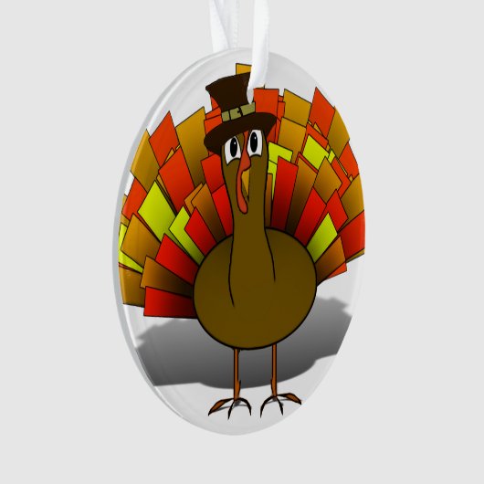 Thanksgiving Turkije Pilgrim Ornament (voorkant)