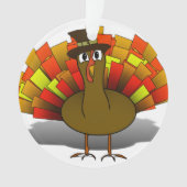 Thanksgiving Turkije Pilgrim Ornament (voorkant)