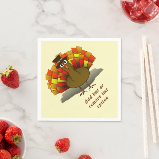 Thanksgiving Turkije Pilgrim Servet (Insitu)