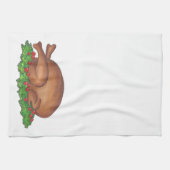 Thanksgiving Turkije Platter Kerst Vakantie Voedse Theedoek (Horizontaal)