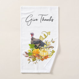 Thanksgiving Turkije Pompoen Vakantie Handdoek