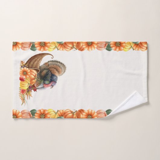 Thanksgiving Turkije Pompoenen Handdoek (Handdoek)