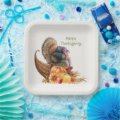 Thanksgiving Turkije Pompoenen Papier Bord (Feest)