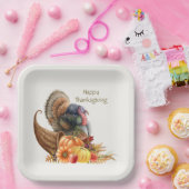 Thanksgiving Turkije Pompoenen Papier Bord (Feest)