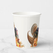 Thanksgiving Turkije pompoenen papieren bekers (Rechts)