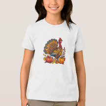 Thanksgiving Turkije Pompoenen T-shirt
