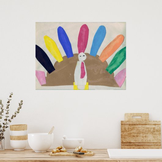 Thanksgiving Turkije Poster (Keuken)