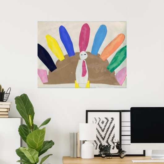 Thanksgiving Turkije Poster (Thuiskantoor)