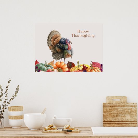 Thanksgiving Turkije Poster (Keuken)
