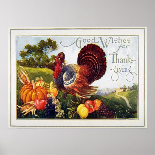  Thanksgiving Turkije Poster (Voorkant)