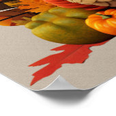 Thanksgiving Turkije Poster (Hoek)