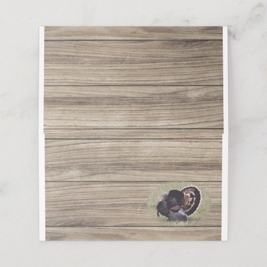 THANKSGIVING TURKIJE POTLOODTEKENING PLAATSKAARTJE (Buitenkant ongevouwen)