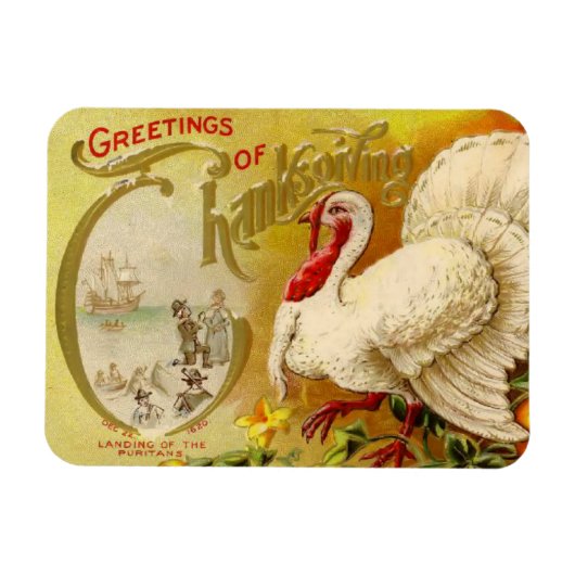  Thanksgiving Turkije Premium Flexi Magnet Magneet (Horizontaal)