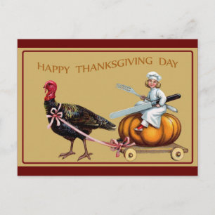 Thanksgiving  Turkije Pumpkin Briefkaart