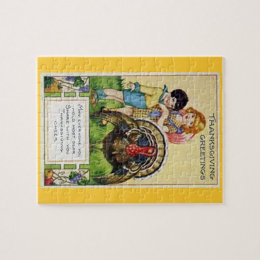 Thanksgiving  Turkije Puzzle Legpuzzel (Horizontaal)