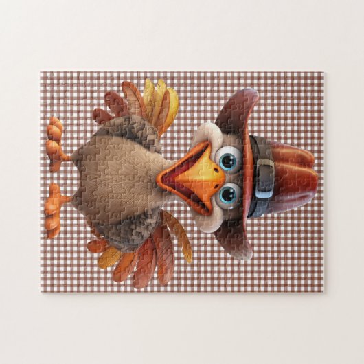 Thanksgiving Turkije Puzzle Legpuzzel (Horizontaal)