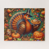 Thanksgiving Turkije Puzzle Legpuzzel (Horizontaal)