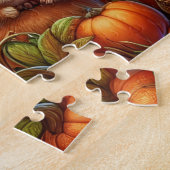 Thanksgiving Turkije Puzzle Legpuzzel (Zijkant)