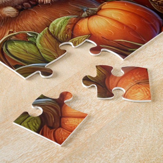 Thanksgiving Turkije Puzzle Legpuzzel (Zijkant)