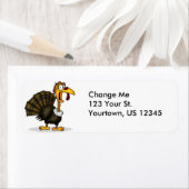 Thanksgiving Turkije — Retouradreslabels Etiket (Insitu)