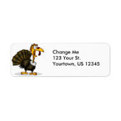Thanksgiving Turkije — Retouradreslabels Etiket (Voorkant)