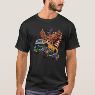 Thanksgiving Turkije Rijden Monster Truck Peuter B T-shirt