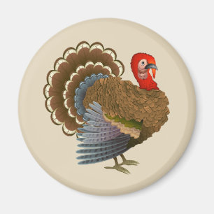 Thanksgiving Turkije rond magneet