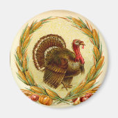  Thanksgiving Turkije ronde magneet (Voorkant)