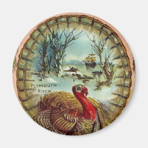  Thanksgiving Turkije Ronde Magnet