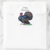  Thanksgiving Turkije Ronde Sticker (Tas)