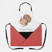 Thanksgiving Turkije Schattigee Geometrische Kleur Schort (Voorkant)