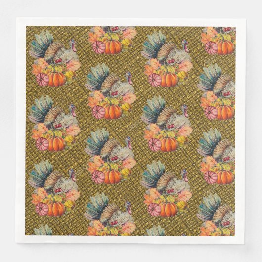 Thanksgiving Turkije Servet (Voorkant)