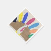 Thanksgiving Turkije Servetten (Hoek)