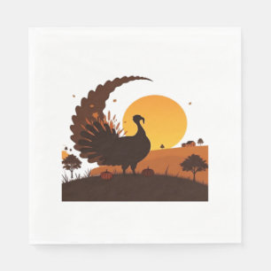 Thanksgiving Turkije Silhouet – Sunset Harvest SC Servet