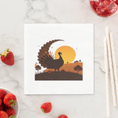 Thanksgiving Turkije Silhouet – Sunset Harvest SC Servet (Insitu)