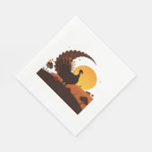 Thanksgiving Turkije Silhouet – Sunset Harvest SC Servet (Hoek)