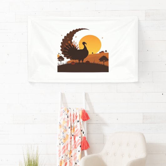 Thanksgiving Turkije Silhouet – Sunset Harvest SC Spandoek (Insitu)