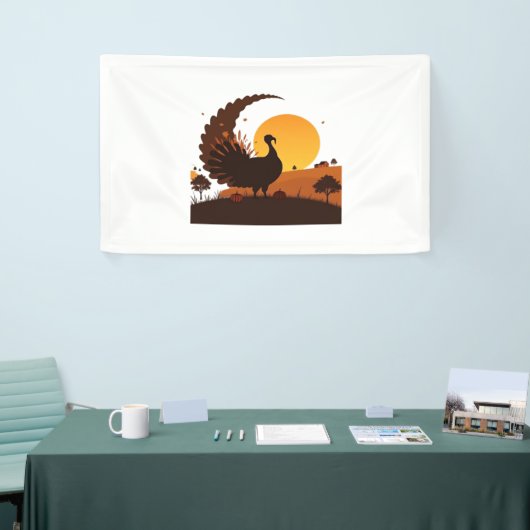 Thanksgiving Turkije Silhouet – Sunset Harvest SC Spandoek (Beurs)