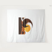 Thanksgiving Turkije Silhouet – Sunset Harvest SC Wandkleed (Voorkant (horizontaal))