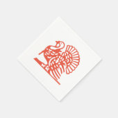 Thanksgiving Turkije Sinaasappel Gobble 4Pat Servet (Hoek)