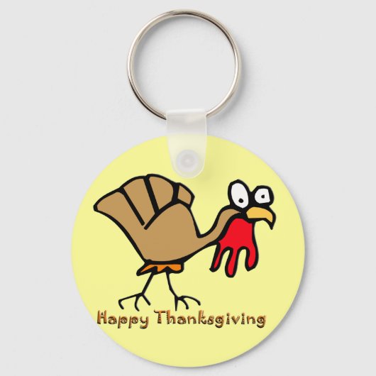 Thanksgiving Turkije Sleutelhanger (Voorkant)