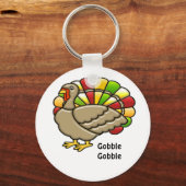 Thanksgiving Turkije Sleutelhanger (Voorkant)